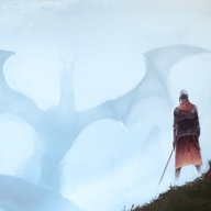 Un chevalier fait face à une silhouette de dragon, une rivalité entretenue par les légendes et les rumeurs, mais est-ce une fatalité ?